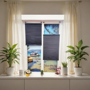 5M Düz Antresit Plise perde